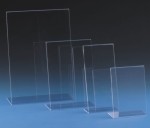Présentoir publicitaire en plexiglas PL – différents formats