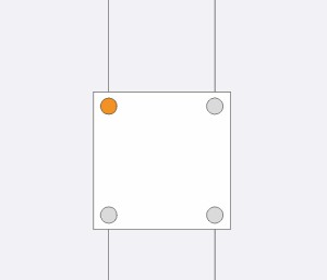 Support AIR1120 pour fixation verticale de plaques (1 pc.)