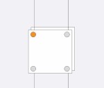 Bilatéral Support AIR1121 pour fixation verticale de plaques (1 pc.)