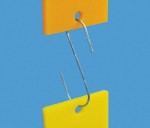 Crochet métallique fin de type S 110 (100 pcs)