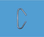 Crochet métallique type C115 (100 pcs)