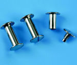 Vis de reliure métalliques argentées (lot de 100 pièces)