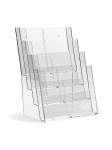 Présentoir à quatre niveaux pour brochures et catalogues au format A4, 4C230