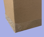 Patin antidérapant pour stand en carton