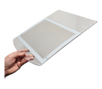 Présentoir pour vitre de voiture format A4 en polycarbonate avec emplacement pour visuel