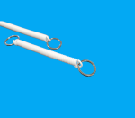 Câble de sécurité spiralé blanc B-SAFE/SP/W