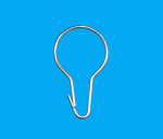 Crochet en plastique 332M (100 pcs)